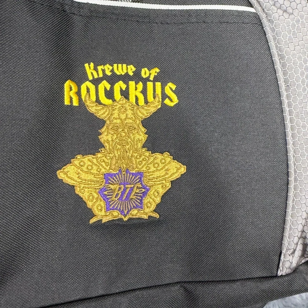 Port and Company Raising Cane's Krewe of Rocckus BTE Backpack Black Grey